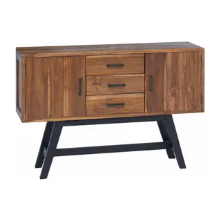 Meuble TV HELLOSHOP26 Meuble TV vintage pratique avec tiroirs