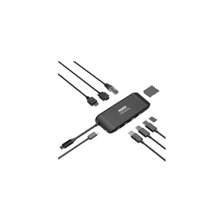 Hub PORT DESIGN 4K USB-C 100W pour 7 périphériques Noir