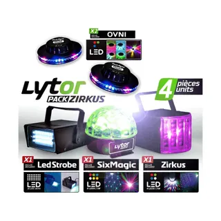 Jeu de lumières LYTOR 5 Jeux de lumière stroboscope + dô