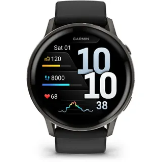 Montre sport GARMIN Venu 4 Sport et santé GPS AMOLED BT Wi-Fi 45 mm Noir / Noir