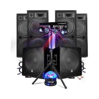 Pack sono BM SONIC MEGA BASSES Caissons bi-amplifié 18" 2x1