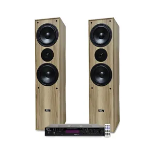 Pack enceinte Home Cinéma EVIDENCE ACOUSTICS EA700-WOOD 2x50W BT USB SD FM Chene