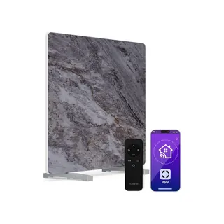 Chauffage infra-rouge KLARSTEIN MarmoHeat 420W Smart App IP43 8m² Gris