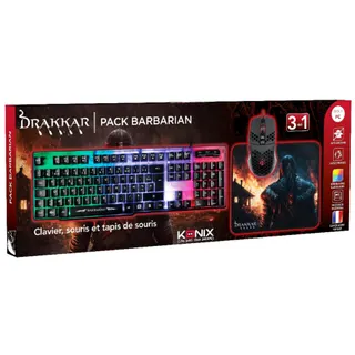 Clavier gamer KONIX BARBARIAN PACK