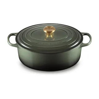 Cocotte LE CREUSET 31CM THYM BOUTON DORÉ