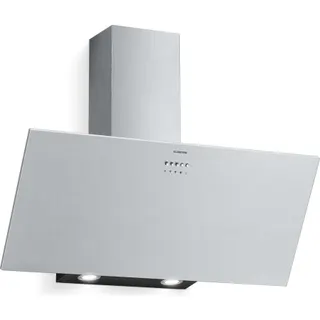 Hotte décorative murale inclinée KLARSTEIN Silver Lining élégante 597m³/h 90cm Inox