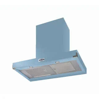 Hotte décorative murale FALCON PKR110 CONTEMP BLEU CHROME