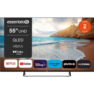 TV QLED ESSENTIELB 55QLED308 (2024) 55" (139 cm) 4K - Smart TV Reconditionné
