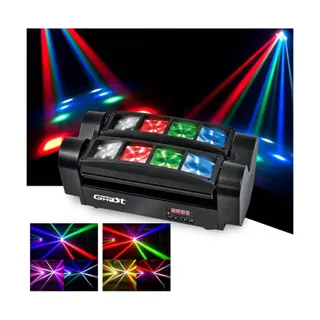 Jeu de lumières GHOST Mini Double BARLED à LEDs RGBW 8x3W - DM