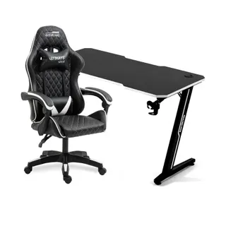 Bureau AMSTRAD Pack ULTIMATE-BK-ICE & DESK120Z-WHITE