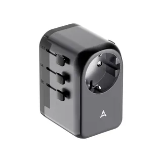 Adaptateur de voyage ADEQWAT 65W universel EU UK US ASIE