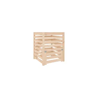Composteur de jardin VIDAXL Bois 63.5 x 63.5 x 77.5 cm Brun