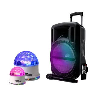 Jeu de lumières MYDEEJAY Enceinte MyDj DJOON 500W à LED RVB + 2 B
