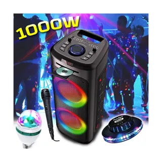 Enceinte nomade INOVALLEY Enceinte Autonome Lumineuse Lecteur CD I