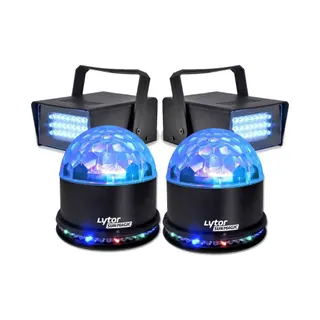 Jeu de lumières LYTOR Pack EFFET FIESTA 2 SUNMAGIC + 2 LED STR