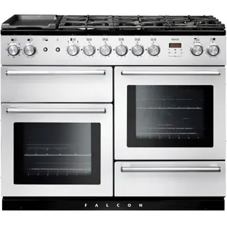 Piano de cuisson mixte FALCON NEXUS 110 BLANC CHROME SATINÉ