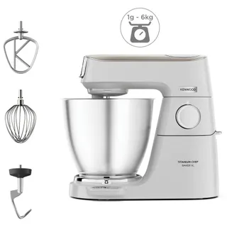 Robot pâtissier KENWOOD KVL65.009WH Titanium Chef Baker XL