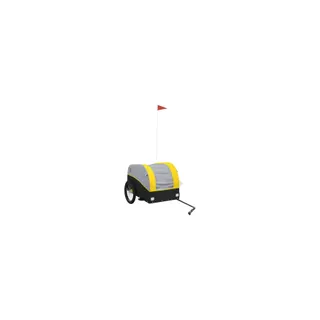 Remorque VIDAXL Fer 133 x 68 x 68 cm Jaune