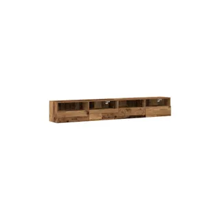 Meuble TV HELLOSHOP26 Lot de 2 meubles TV muraux modernes avec