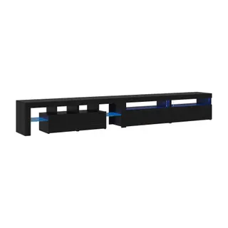 Meuble TV HELLOSHOP26 Lot de 3 meubles TV rectangulaires avec