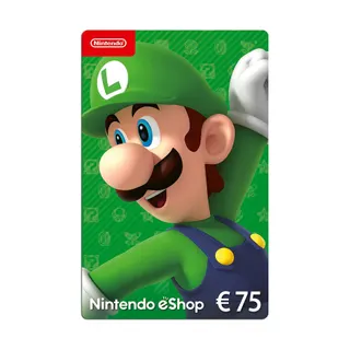 Carte cadeau NINTENDO eShop 75 Euros