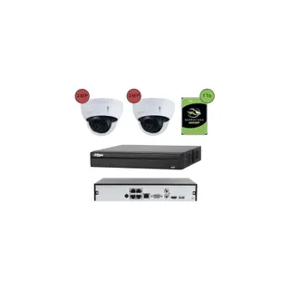 Caméra de sécurité PANASONIC Kit vidéosurveillance IP 2 caméras dôme
