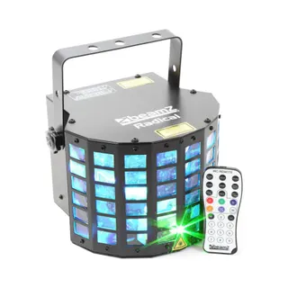 Jeu de lumières BEAMZ Jeu lumi effet Derby 6x3W/Laser-DMX+Tél