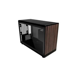 Boitier PC LIAN LI A3-mATX Glass (Noir/Bois foncé)