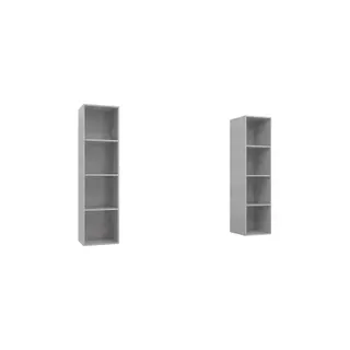 Meuble TV HELLOSHOP26 Lot de 2 meubles TV muraux pratiques 37