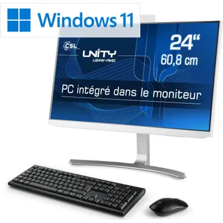 Ordinateur tout-en-un CSL-COMPUTER U24W-AMD/5700G/2000Go/32Go/Win11