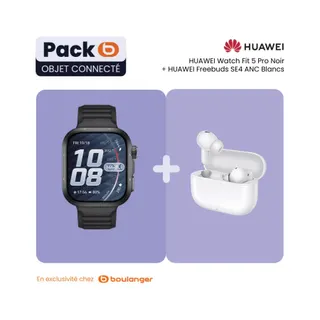 Montre connectée HUAWEI Pack Watch FIT 5 PRO noir+Freebuds SE 4