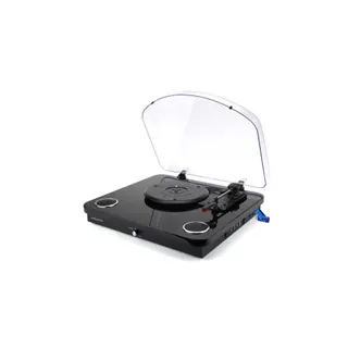 Platine vinyle LEDWOOD ROUND-300 BK Bluetooth 2x5W USB 32Go