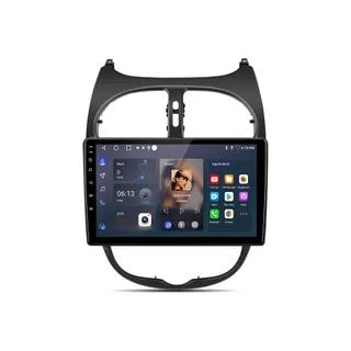 Autoradio connecté JUNSUN pour Peugeot 206 2001-08 6+128G Carplay