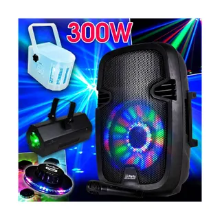 Jeu de lumières LYTOR PACK SONO Karaoké PARTY8 300W + JEUX DE