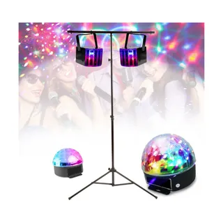 Jeu de lumières FESTISOUND Pack light DJ 4 jeux de lumière + 1 Port