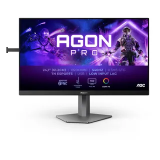 Ecran PC Gamer AOC AGON PRO 24" Full HD 540Hz Ultra Fast TN HDMI 2.1 AMD FreeSync