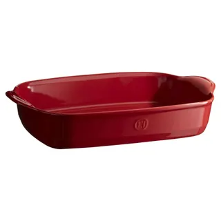 Plat au four EMILE HENRY rectangulaire 43x27cm Grand Cru rouge