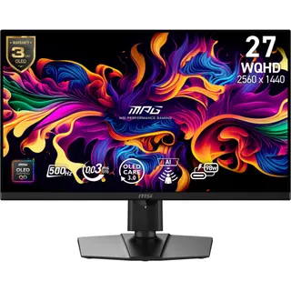 Ecran PC Gamer MSI MPG 271QR 27" WQHD 500Hz QD-OLED HDR True Black 500