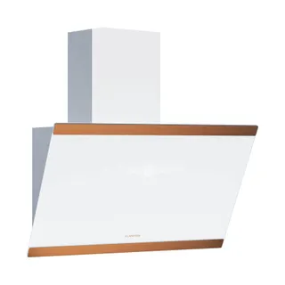 Hotte décorative murale inclinée KLARSTEIN FlashLine 60cm A++ 524m³/h 100W Blanc