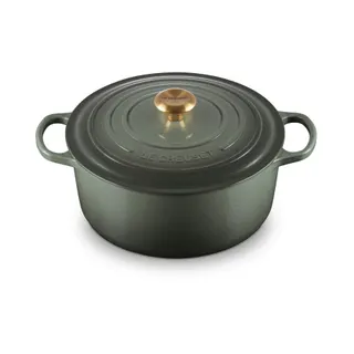Cocotte LE CREUSET 28CM THYM BOUTON DORÉ