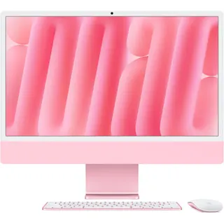 Ordinateur Apple IMAC 24" Ecran Retina 4,5K Puce M4 CPU 10 / GPU 10 coeurs Mémoire RAM 16Go Stockage 512Go SSD Rose