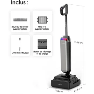 Aspirateur laveur TINECO Floor One S9 Artist Steam Pro avec fonction vapeur