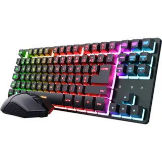 Pack clavier et souris gamer TRUST Combo TKL THADO RGB