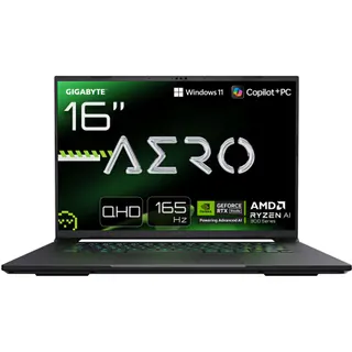PC Gamer GIGABYTE Aero X 16" WQXGA 165Hz AMD Ryzen AI 7 350 Nvidia GeForce RTX 5060 16 Go RAM DDR5 SSD 1 To