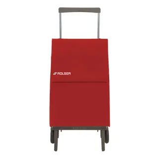 Chariot ROLSER de courses pliable rouge