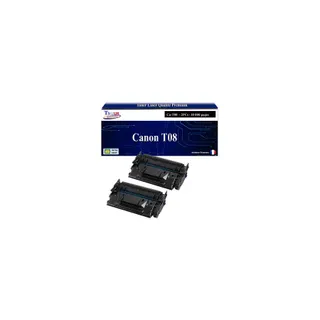 Toner T3AZUR compatible avec Canon T08 Noir (x2)