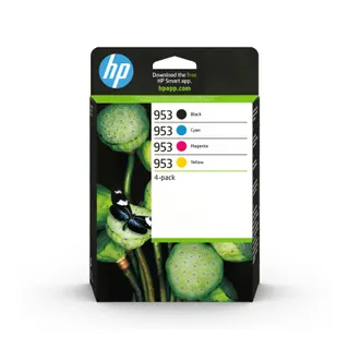 Cartouche d'encre HP Pack Multipack 953 Originales (Noir + 3 Couleurs) - 3HZ51AE