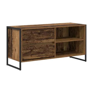 Meuble TV HELLOSHOP26 Meuble TV rectangulaire avec tiroir et p