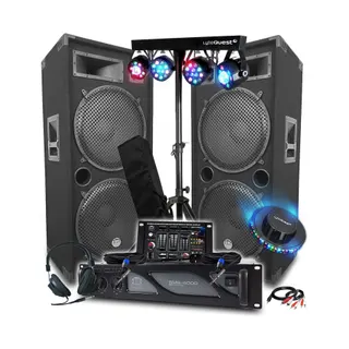 Pack sono BM SONIC Pack Sono DJ Ampli 4000W, 2 MEGA ENCEINT
