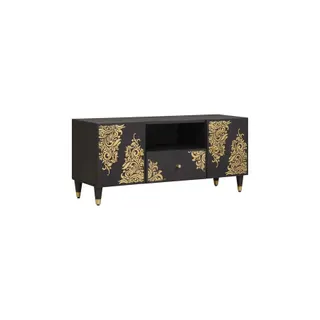 Meuble TV HELLOSHOP26 Meuble TV minimaliste pratique avec rang
